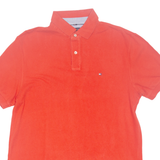 TOMMY HILFIGER Custom Fit Mens Polo Shirt Red L
