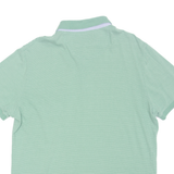 PIERRE CARDIN Mens Polo Shirt Green Striped XL