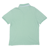PIERRE CARDIN Mens Polo Shirt Green Striped XL