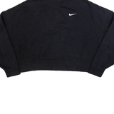 NIKE Womens Sweatshirt Black L