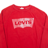 LEVI'S Mens Sweatshirt Red XS