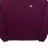 CHAMPION Womens Sweatshirt Purple L