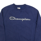 CHAMPION Womens Sweatshirt Blue S
