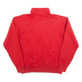 CHAMPION Hanover College Mens Sweatshirt Red 1/4 Zip USA L