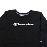 CHAMPION Womens Sweatshirt Black XL