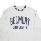 CHAMPION REVERSE WEAVE Belmont University Mens Sweatshirt Grey USA L