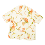 TRU Womens Printed Shirt Green Collared Floral UK 20