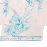 Womens Printed Blouse Pink 3/4 Sleeve Floral L