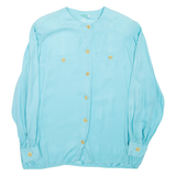 Womens Printed Blouse Blue Long Sleeve Spotted L