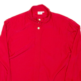 Womens Shirt Red High Neck Long Sleeve XL