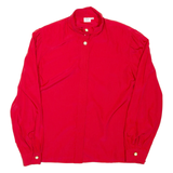 Womens Shirt Red High Neck Long Sleeve XL