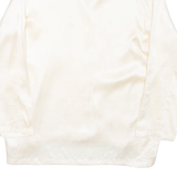 CHRISTA GUNTER Womens Shirt Beige Collared Long Sleeve L