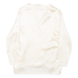 CHRISTA GUNTER Womens Shirt Beige Collared Long Sleeve L