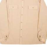 HUCKE Womens Shirt Brown Collared Long Sleeve M