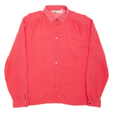 Womens Shirt Pink Collared Long Sleeve L