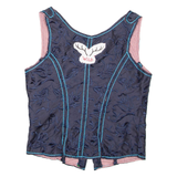 Wild Womens Cropped Corset Blue M