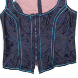 Wild Womens Cropped Corset Blue M