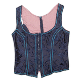 Wild Womens Cropped Corset Blue M