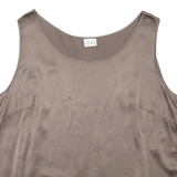 Womens Cropped Vest Brown L