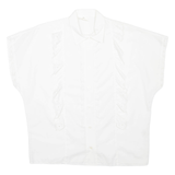 Womens Shirt White Collared L