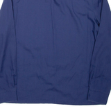 MARIO ROSELLA Womens Shirt Blue Collared Long Sleeve L