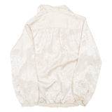 Womens Printed Blouse Beige Collared Long Sleeve L