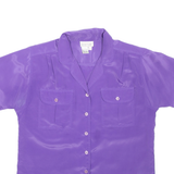 LINDSEY BLAKE Womens Shirt Purple Collared L