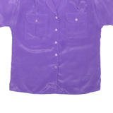 LINDSEY BLAKE Womens Shirt Purple Collared L