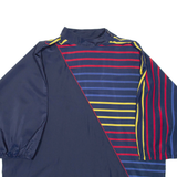 Womens Printed Top Black Long Sleeve Striped XL