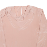 SPENGLER Womens Blouse Pink Long Sleeve L