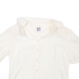 YESSICA Womens Blouse Beige Collared L