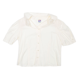 YESSICA Womens Blouse Beige Collared L