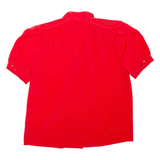 Womens Blouse Red High Neck L