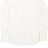 Womens Shirt Cream High Neck Long Sleeve L