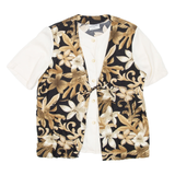 ALFRED DUNNER Womens Printed Blouse Brown Viscose Floral M