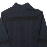 Womens Blouse Black V-Neck Long Sleeve M