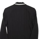 CARTOON Womens Blouse Black V-Neck Long Sleeve L