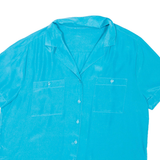 Womens Shirt Blue Collared L