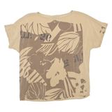 Womens Printed Top Brown Crazy Pattern S