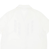 EASTEX Womens Shirt Cream Collared Floral L