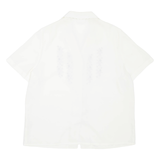 EASTEX Womens Shirt Cream Collared Floral L