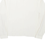 Womens Blouse Beige High Neck Long Sleeve XL