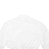 WALDORFF Womens Cropped Blouse White V-Neck M