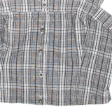 HOLLISTER Womens Cropped Vest Black Check XS