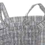 HOLLISTER Womens Cropped Vest Black Check XS