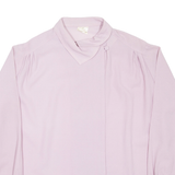 Womens Blouse Purple Collared Long Sleeve XL