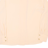 Womens Blouse Pink Collared Long Sleeve L