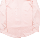 Womens Shirt Pink Collared Long Sleeve UK 14