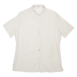 OLSEN COLLECTION Womens Shirt Beige Collared L