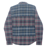 LEVI'S Mens Flannel Shirt Blue Check Long Sleeve S